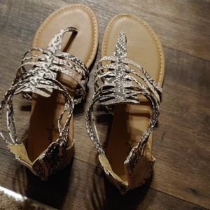 Snakeskin sandals
